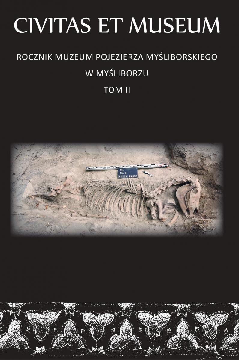 okładka książki - czarna ze zdjęciem szkieletu konia i białym tytułem